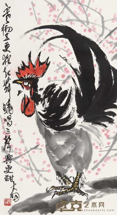 陈大羽 报春图 立轴 88×48cm